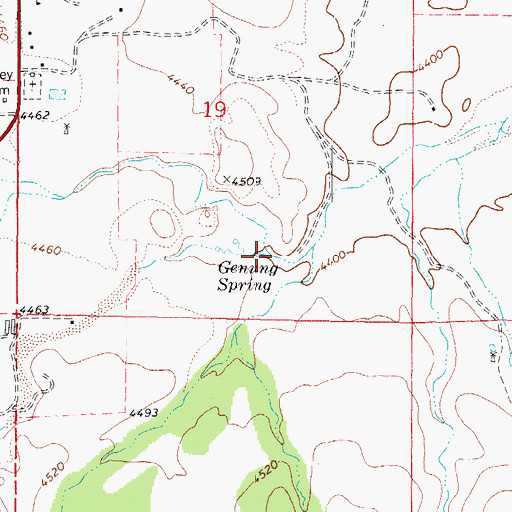 Topographic Map of Model Creek, AZ