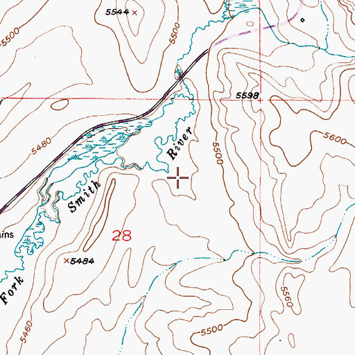 Topographic Map of 07N08E28A___01 Well, MT