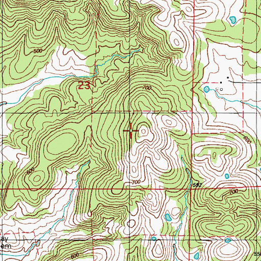 Topographic Map of Lewis Prospect, AR