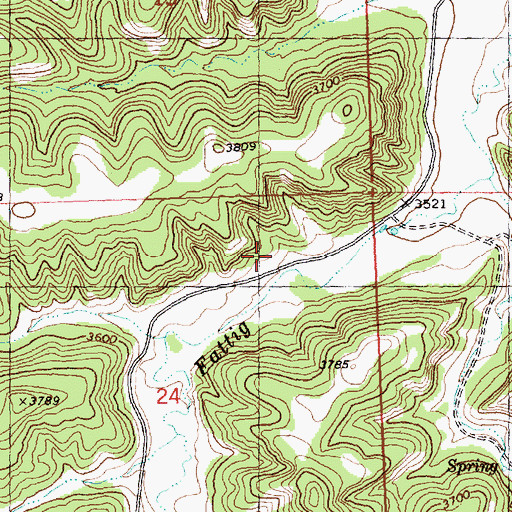 Topographic Map of 07N27E24ABDA01 Well, MT