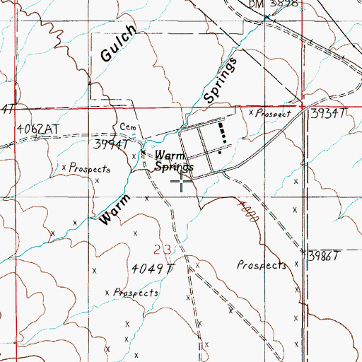 Topographic Map of 7N1E23ACBA01__ Well, MT
