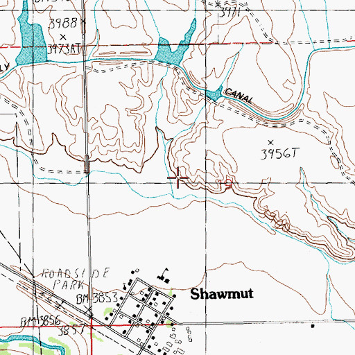 Topographic Map of 07N18E19____01 Well, MT