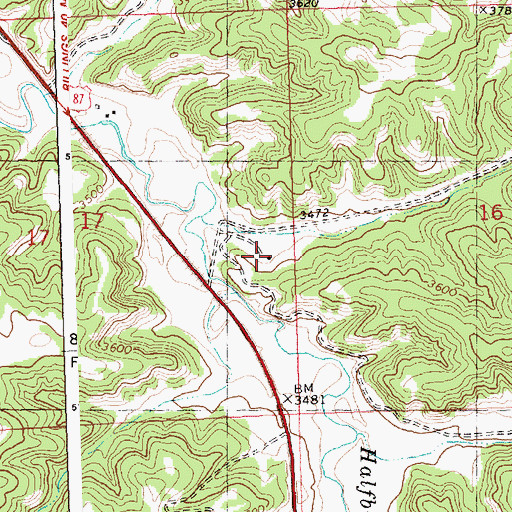 Topographic Map of 07N26E17DAAD01 Well, MT