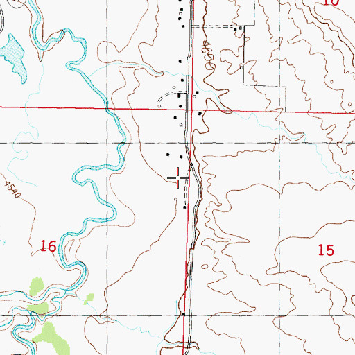 Topographic Map of 07N09W16ADAA01 Well, MT