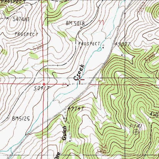 Topographic Map of 07N04W11CDCD01 Well, MT