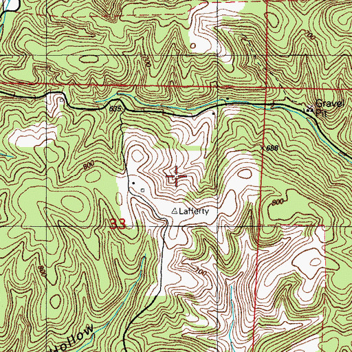 Topographic Map of W K Tate Prospect, AR