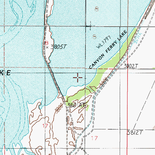 Topographic Map of 07N02E17AB__02 Well, MT