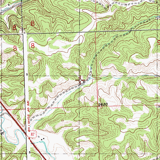 Topographic Map of 07N26E08DDAB01 Well, MT