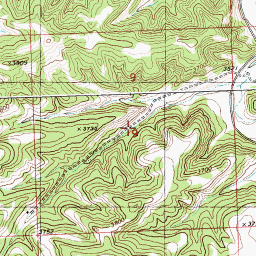 Topographic Map of 07N27E09ACCC01 Well, MT