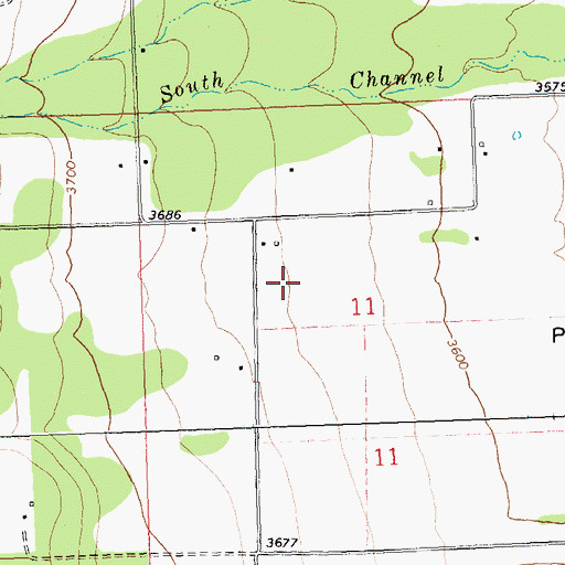 Topographic Map of 07N21W11BD__01 Well, MT