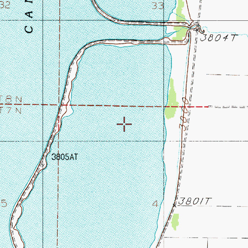 Topographic Map of 07N02E04BA__02 Well, MT