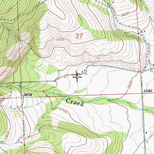 Topographic Map of 08N21W27DCB_01 Well, MT
