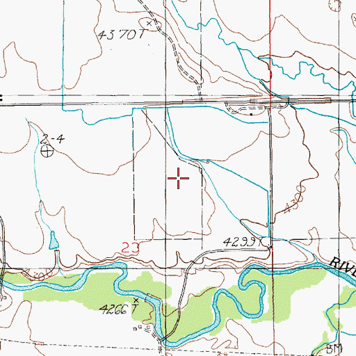Topographic Map of 08N14E23A___01 Well, MT