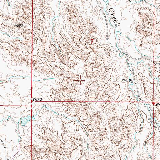 Topographic Map of 08N49E07DBDB01 Well, MT