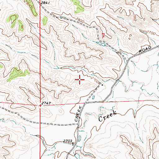 Topographic Map of 08N50E07CD__01 Well, MT