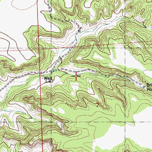Topographic Map of 08N30E07BCA_01 Well, MT