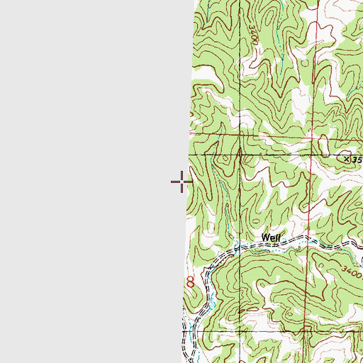 Topographic Map of 08N30E08DBB_01 Well, MT