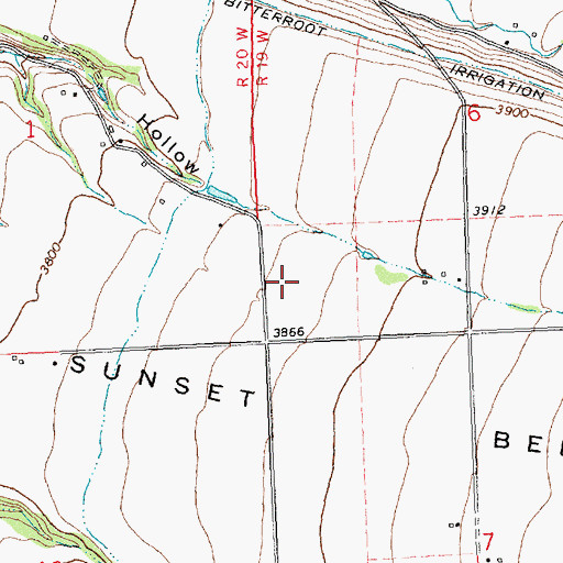 Topographic Map of 08N19W06CC__01 Well, MT