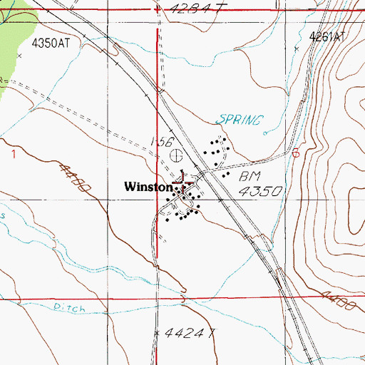 Topographic Map of 08N01E06CB__10 Well, MT