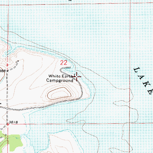 Topographic Map of 09N01E22DB__01 Well, MT