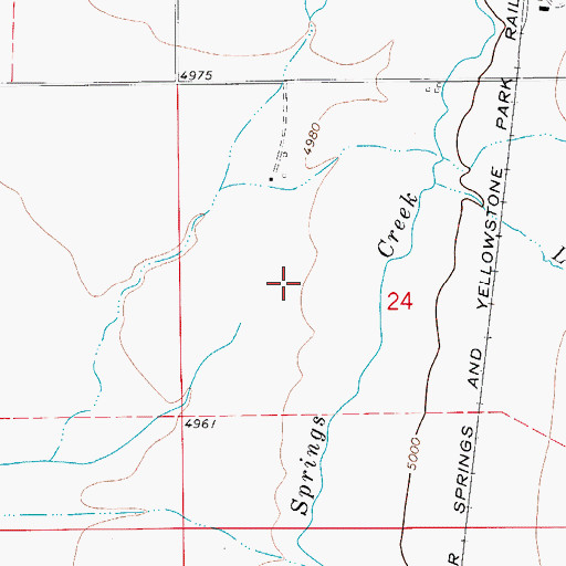Topographic Map of 09N06E24B___01 Well, MT