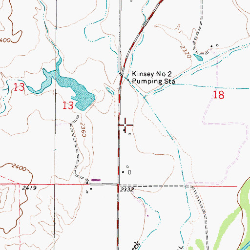 Topographic Map of 09N48E18CBC_01 Well, MT