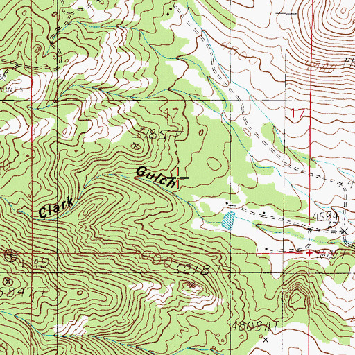 Topographic Map of 09N03W17DBC_01 Well, MT