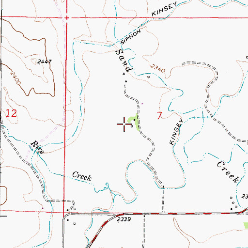 Topographic Map of 09N48E07CABA01 Well, MT
