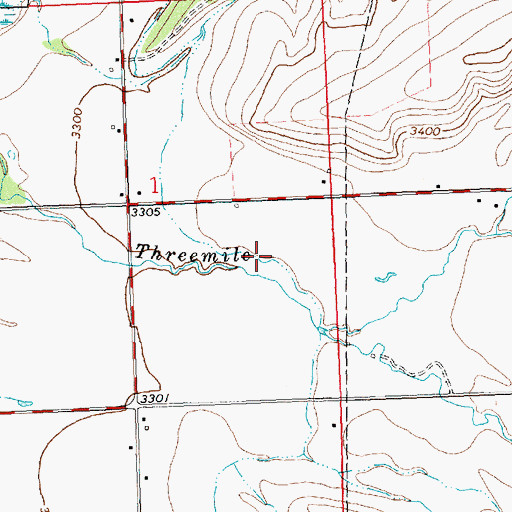 Topographic Map of 09N20W01DA__01 Well, MT
