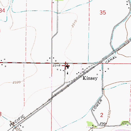 Topographic Map of 09N48E02BBAD01 Well, MT