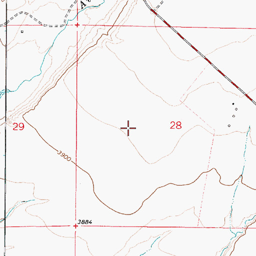 Topographic Map of 10N01E28CABB01 Well, MT