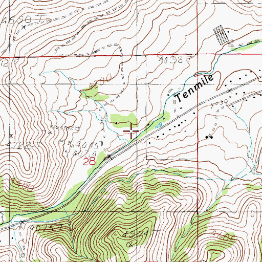 Topographic Map of 10N04W28ACAD02 Well, MT