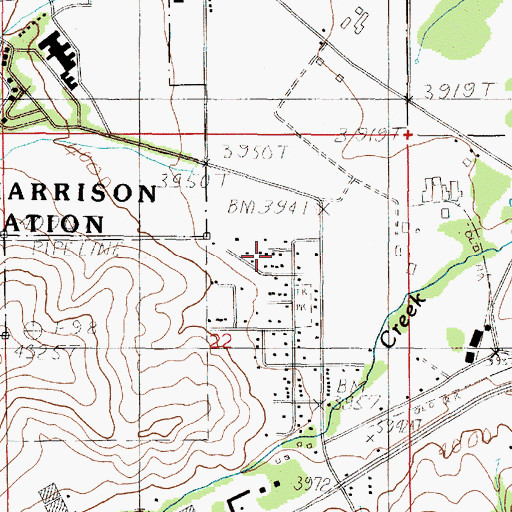 Topographic Map of 10N04W22ACAB02 Well, MT