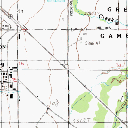 Topographic Map of 10N04W14BCCC01 Well, MT