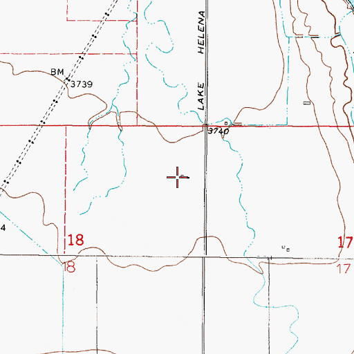 Topographic Map of 10N02W18AADA__ Well, MT