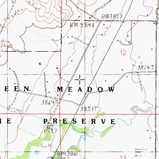 Topographic Map of 10N04W12CBCC02 Well, MT