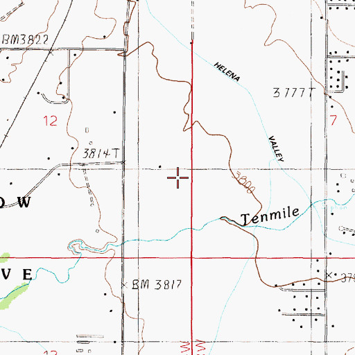 Topographic Map of 10N04W12DAD_01 Well, MT
