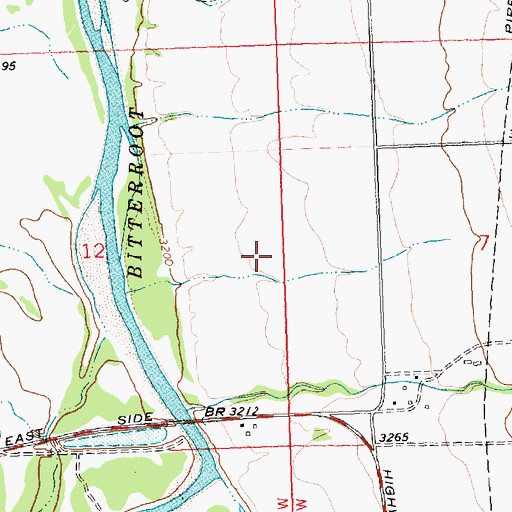 Topographic Map of 10N20W12DAAA01 Well, MT