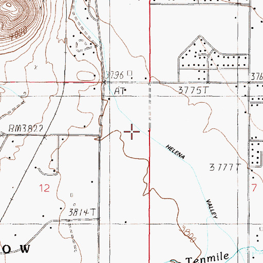 Topographic Map of 10N04W12AADD03 Well, MT