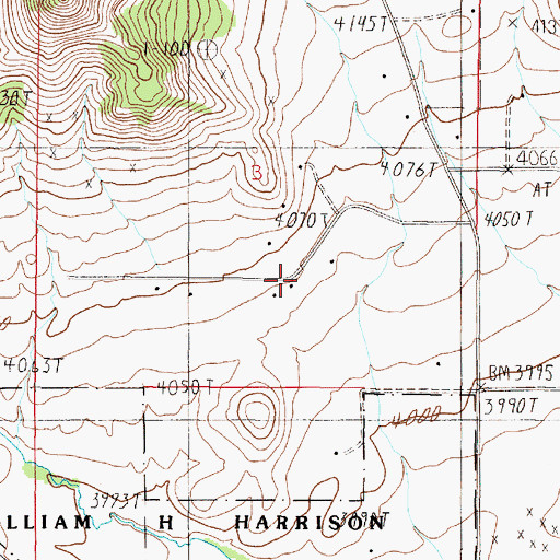 Topographic Map of 10N04W03DCBA01 Well, MT