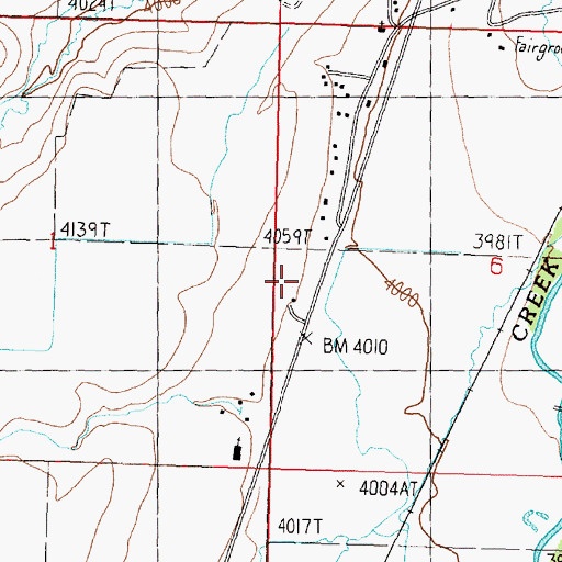 Topographic Map of 10N12W06CBBC01 Well, MT