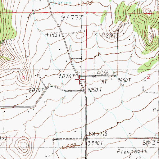 Topographic Map of 10N04W03DAAA01 Well, MT