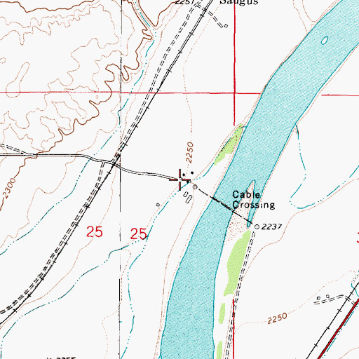 Topographic Map of 11N49E24DAAD01 Well, MT