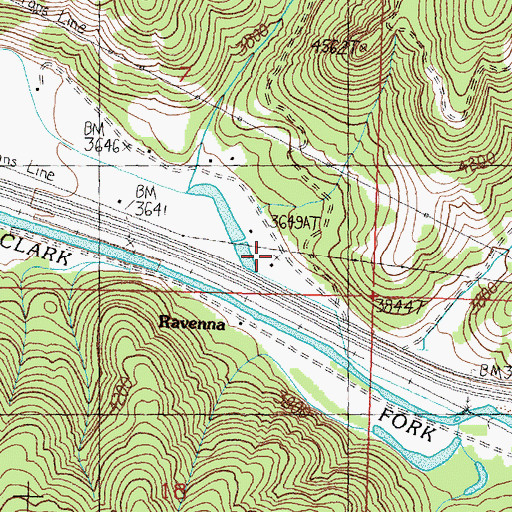 Topographic Map of 11N15W07DCDA01 Well, MT