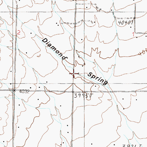 Topographic Map of 11N04W01CCBC01 Well, MT