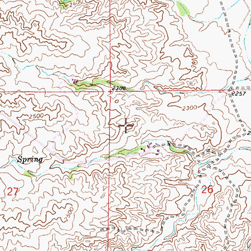 Topographic Map of 12N52E26BB__01 Well, MT