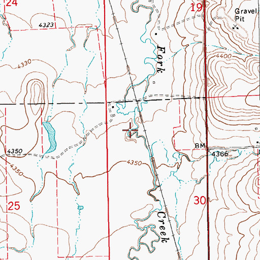 Topographic Map of 12N16E30BB__02 Well, MT