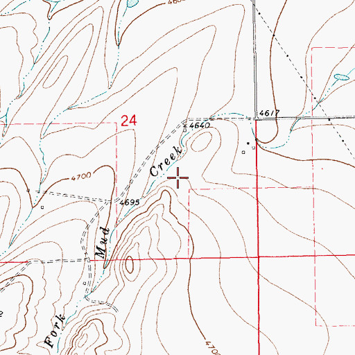Topographic Map of 12N14E24DB__01 Well, MT