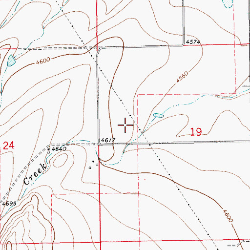 Topographic Map of 12N15E19BC__01 Well, MT