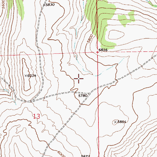 Topographic Map of 12N12E13AA__01 Spring, MT